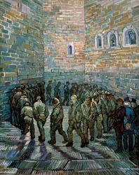 La cour de prison, 1890