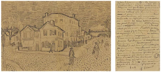 La Maison Jaune La rue, Lettre à Theo d