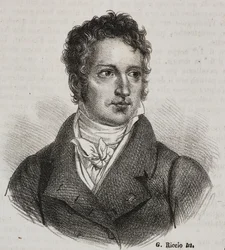 Portrait de Vincenzo Camuccini, lithographie de Gaetano Riccio