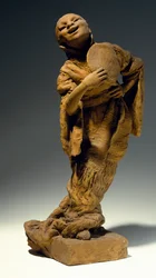 Chanteur, par Vincenzo Gemito (1852-1929), statue en terre cuite, Italie