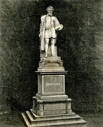 Le Monument à Antonio Allegri da Correggio, Correggio, Émilie-Romagne, Italie
