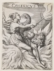 Tempérament colérique, c.1530-62 (gravure)