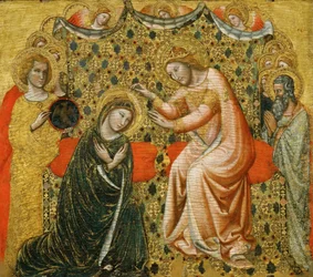 Le Couronnement de la Vierge, 1340-1344