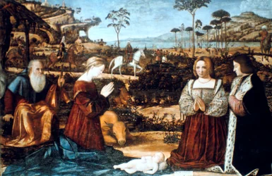 Sainte Famille avec deux donateurs, 1505
