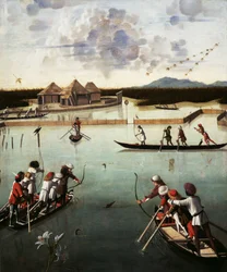 Chasse sur la lagune