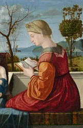 La Vierge lisant, vers 1505 (huile sur panneau transférée sur toile)