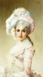 Dame Élégante en Rose