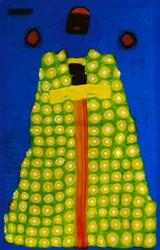 Barbaro, par Vittorio Zecchin (1878-1947), assiette en verre mosaïque créée par Artisti Barovier pour la Biennale de Venise en 1914