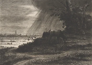 Paysage avec tempête