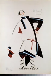 Bogdan Sobinin, costume préparatoire pour l