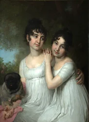 Portrait des comtesses E.A. et A.A. Kurakin