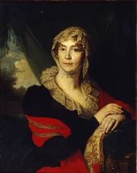 Portrait de la princesse Natalia Alexandrovna von Buxhoeveden 1758-1808, née Alexeyeva, années 1790