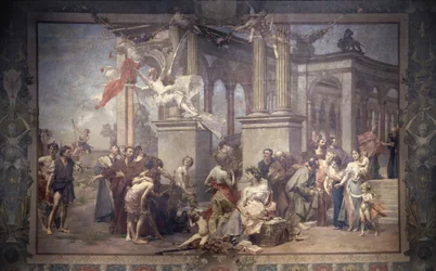 Rideau du Théâtre national, Prague, République tchèque, 1883