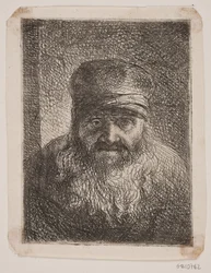 Vieil homme barbu. Buste de face