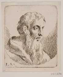 Vieil homme avec une longue barbe