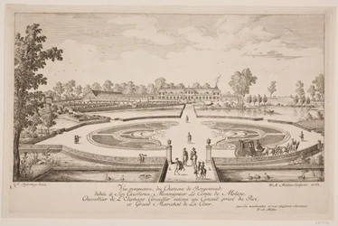 Vue perspective du Château de Bregentved