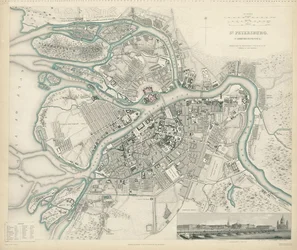 Carte de Petersburg, 1834