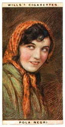 Pola Negri, actrice polonaise, 1928