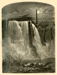 Côté ouest, chutes supérieures du Genesee, 1874