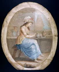 La Fille du Staffordshire, fin du XVIIIe-début du XIXe siècle
