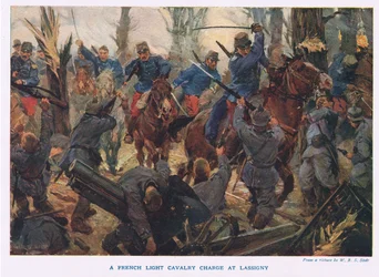 La charge de la cavalerie légère française à Lassigny