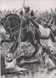 "Tenez Compagnon, je suis Henri de Winchester votre Roi", illustration de 