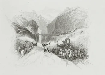 Hannibal (247-183 av. J.-C.) traversant les Alpes