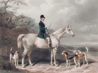 M. William Long sur Bertha, gravé par E. Hacker, 1849