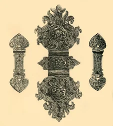 Fermoirs de livre en argent, 1881