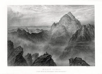 Mont Sinaï : Jebel Musa vu de Jebel Katharina