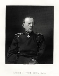 Comte von Moltke, 1800-1891, célèbre maréchal allemand, 19ème siècle