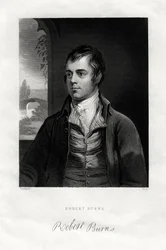 Robert Burns, poète écossais, 19e siècle