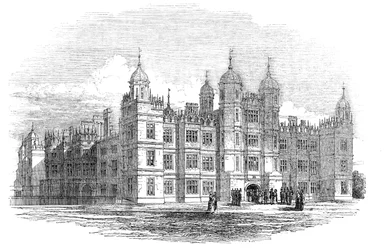 Burghley House - façade nord, 1844