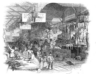 Leadenhall Market, la veille de Noël, 1845