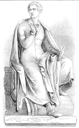 Statue de Lord Byron par Thorwaldsen, 1845