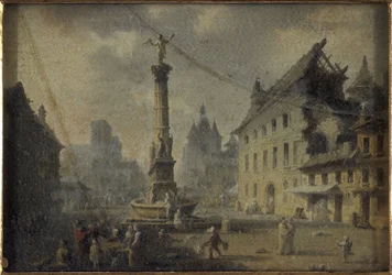 Place du Châtelet, en 1809