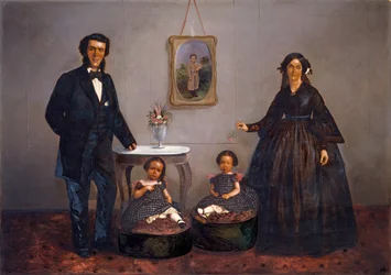 Portrait de famille, vers 1855