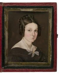 Portrait miniature de Sally Ann Gage, vers 1837