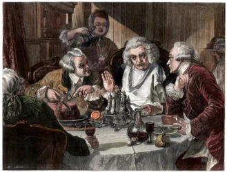 Première rencontre du Dr Johnson avec John Wilkes, 1866