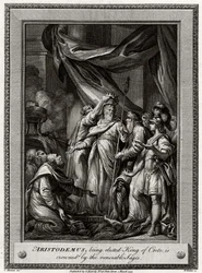 Aristodème, élu roi de Crète, est couronné par les sages vénérables, 1777