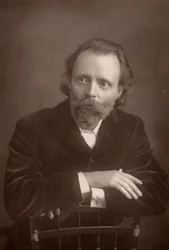 Thomas Henry Hall Caine (1853-1931) romancier anglais. Compagnon de Dante Gabriel Rossetti à la fin de la vie de ce dernier (1881-1882)