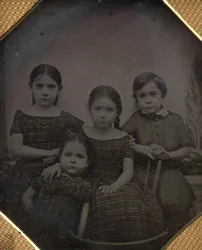 Les enfants du professeur Schneider, vers 1842