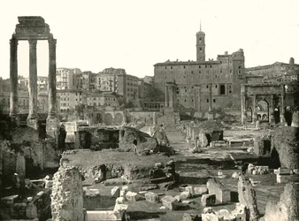 Vue générale du Forum, Rome, Italie, 1895