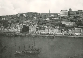 Panorama de la ville de Porto, Portugal, 1895