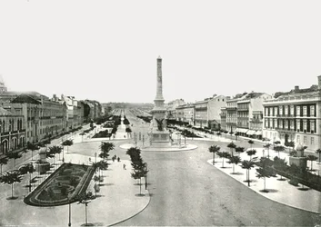 Place des Restauradores, Lisbonne, Portugal, 1895