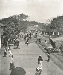 Scène de rue près de l