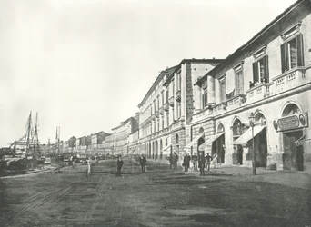 La Marina, Messine, Sicile, Italie, 1895