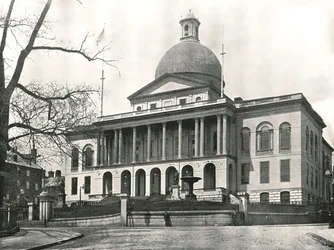 Le Massachusetts State House, Boston, USA, 1895