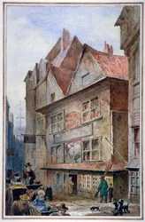 La taverne Cock and Magpie, Drury Lane, Westminster, Londres, 1862