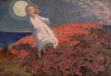 Surgir des eaux du sommeil (huile sur toile)